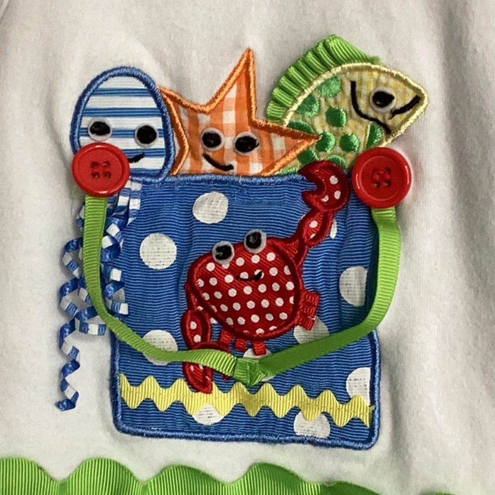 Mudpie baby 9-12 month snap bottom one piece. - Picture 5 of 8